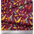 thumbnail image 2 of Soimoi Poly Georgette Fabric Bottle & Wine Glass Bar Printed Fabric 1 Yard 52 Inch Wide, 2 of 5