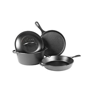 Lodge L4HS3KPLT Fer fondu 4-Piece Ensemble d'articles de cuisine