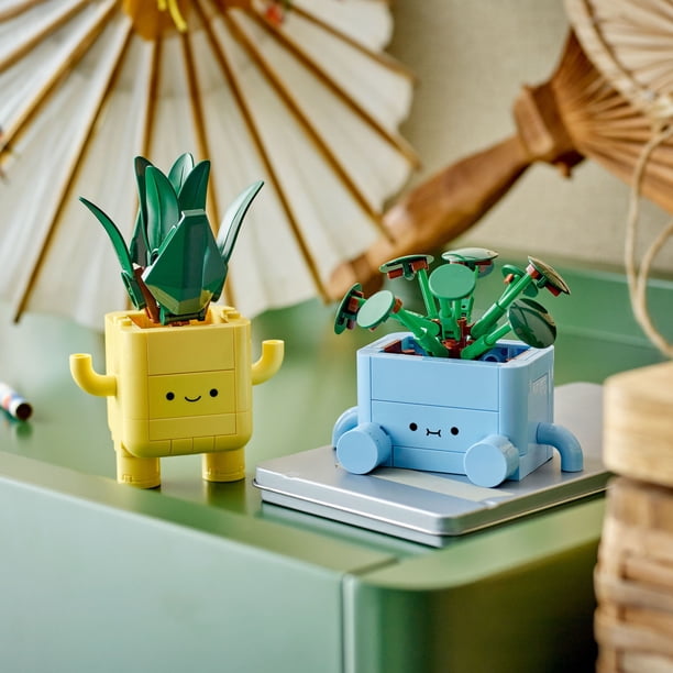 LEGO Botanicals Happy Plants Building Toy for Kids, Girls, and