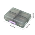 thumbnail image 3 of Ohufall 8 Compartment Travel Pill Organizer Small Vitamin Case Portable Container For Outdoor Travel, 3 of 6