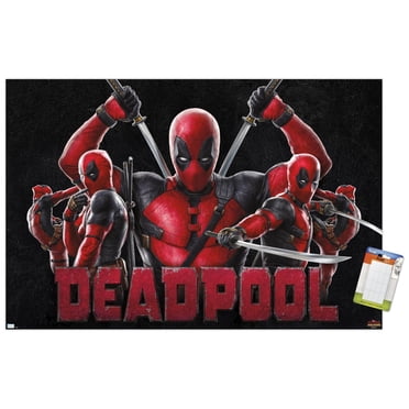 Marvel Deadpool & Wolverine - Deadpool Wall Poster, 14.725" x 22.375" Framed