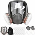 thumbnail image 2 of Silicone Design, 1 Mask + 2 Filter Cartridges, 3+2 Caps, 10 Pads & Storage Bag Full Face Mask with Large Vision, 2 of 5