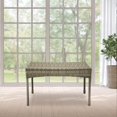 thumbnail image 3 of Jeco Clark Wicker Patio Coffee Table in Gray, 3 of 7