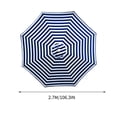 thumbnail image 4 of Dvkptbk 8.8ft Beach Umbrella for Sand, Outdoor Portable Patio Umbrella Replacement Canopy for 6 Ribs, 4 of 4