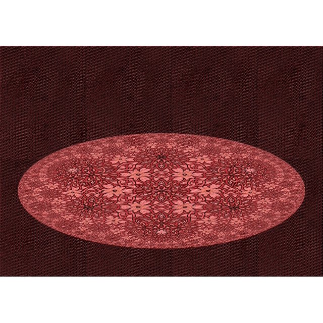 Ahgly Company Tapis Rectangulaire Lavable en Machine Rouge Brique, 8 Pieds x 12 Pieds