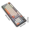 thumbnail image 1 of Birdeem Clavier de Jeu 104 Touches Filaire Usb Clavier Rétroéclairé RVB Coloré Câble Jeu Lumière Mixte Vert Clavier Mécanique, 1 of 1