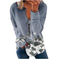 thumbnail image 2 of 2023 Chandail de Mode pour Femmes Rabais de 50 % Liquidation Hauts pour Femmes Automne Manches Longues Chandail Ample Chemise Chic Décontractée Chandails à Rayures à Col Rond pour Dames, 2 of 5