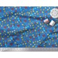 thumbnail image 3 of Soimoi Modal Satin Fabric Fish,Mermaid & Starfish Ocean Printed Craft Fabric by The Yard 42 Inch Wide, 3 of 3