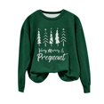 thumbnail image 4 of EGNMCR Chandail en Molleton de Noël Col Rond Imprimé Ample Manches Longues Sans Capuche, 4 of 4