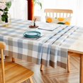 thumbnail image 3 of Fall Sunflower Vinyl Tablecloth Rectangle Plastic PVC Oilcloth Tablecloths Wipeable Table Cloth Cover for Foot Folding Tables Kitchen Dining Room Table Crafting x, 3 of 7