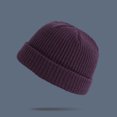 thumbnail image 2 of Unisex Fashion Warm Winter Casual Knitted Hat Solid Color All-match Hat, 2 of 9