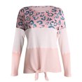 thumbnail image 3 of RKSTN Sweaters for Women Fashion Stripe Leopard Print Comfortable Long Sleeves Sweater Tops Fall Sweaters, 3 of 9