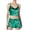 B-Green, variant on 2025 Women Pajama Sets Women Casual Lapel Button Short Sleeve Sleepwear for Women Plaid Print Two Piece Pajamas Tops Women Long Sleeve Pajamas Capri Pajamas for