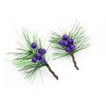 thumbnail image 3 of Mini Simulation Plastic Foam Pine Needles Christmas DIY Cane Circle Wreath Decoration, 3 of 12