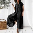 thumbnail image 5 of Kcodviy Combinaison Décontractée pour Femme à Manches Longues, Col Roulé, Manches Courtes, Longueur Mi-Cuisse, Combinaison Chemise pour Femmes, 5 of 5