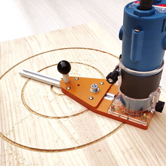 Baohd Circle Milling Jigs Woodworking Fitting Precise Slotting Component Workbench DIY Trimmer Guide Board Router Plate Accessories Type 1