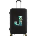 thumbnail image 1 of Luggage Covers Protective Cover Travel Luggage Scratch Proof Dust Cover Reusable Dust Cover Washable Fish Letter Print Pattern 8fish letter J L, 1 of 6