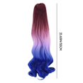 thumbnail image 3 of Extensions de Cheveux Femme Tricolore Synthétique Longue Ondulée Bouclée Queue de Cheval Perruque d'Extension de Cheveux, Extensions de Cheveux et Accessoires pour Femmes, 3 of 7