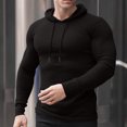 thumbnail image 2 of Pompotops Chandail à Capuche de Sport Ajusté pour Hommes, Mode Décontractée, Manches Longues, en Solde, 2 of 8