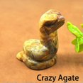 thumbnail image 1 of CHUANK Statue de Serpent de Guérison Sculptée en Quartz Naturel en Cristal Gemstone Mini Reiki - Quartz Rose, 1 of 6