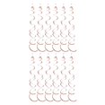 thumbnail image 1 of mmirethe 6pack/lot Swirl Pendant For Graduation Celebration Exquisite Craft Wide Application Birthday Star Spiral Pendant PVC Rose Gold 2Set, 1 of 5