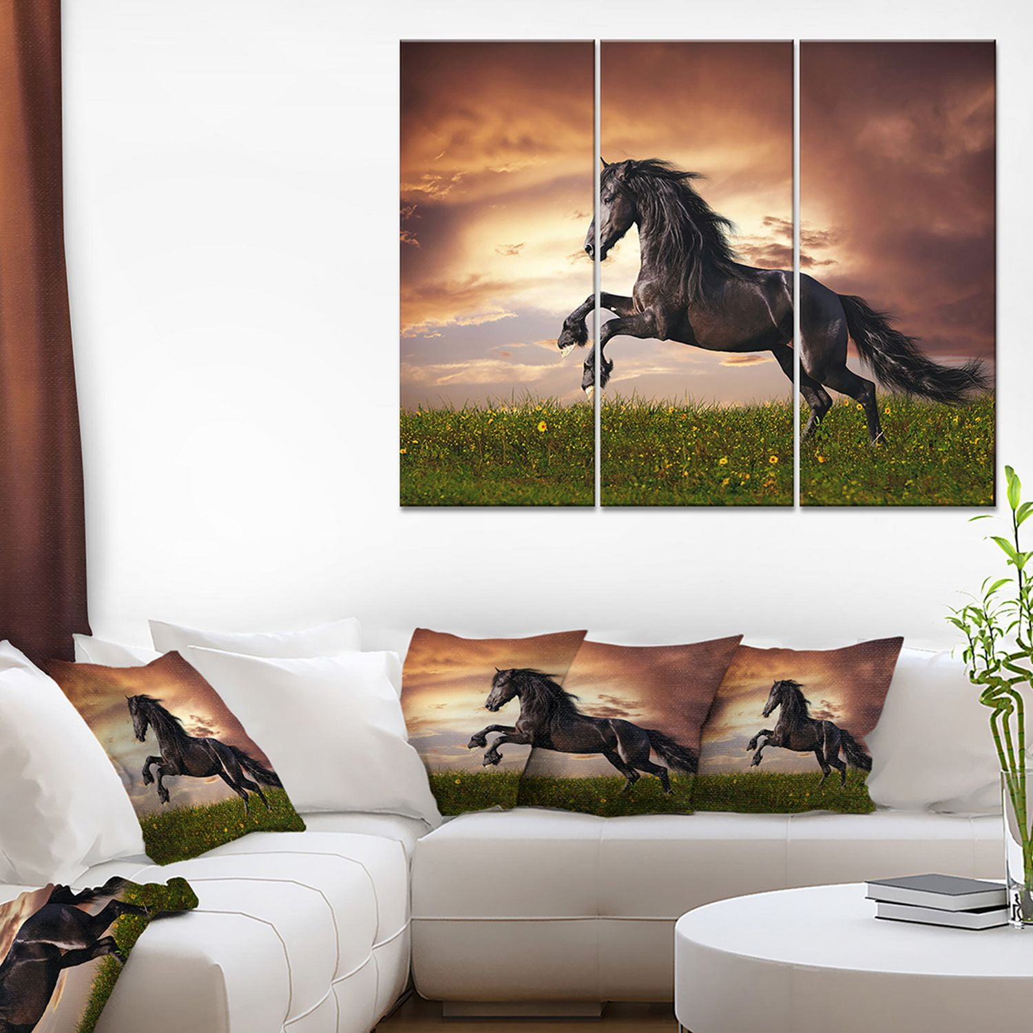 Design Art Galop De Cheval Frison Art Sur Toile