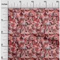 thumbnail image 2 of oneOone Velvet Red Fabric Abstract Dress Material Fabric Print Fabric By The Yard 58 Inch Wide, 2 of 4