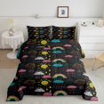 thumbnail image 2 of Erosebridal Kids Rainbow Sun Cloud Bedding Todder Comforter Set, Cute Hand Drawn Down Comforter, Reversible 2 Pieces, 2 of 8