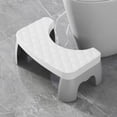 thumbnail image 1 of White Soft Toilet Stool Bathroom Hair Non-Slip Treading Stool Office Padded Footstool, 1 of 6