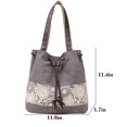 thumbnail image 3 of Sac à Bandoulière pour Femmes Mode Rétro Sac Fourre-Tout en Toile Sac à Bandoulière pour Magasinage, 3 of 10