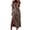 Khaki, variant on Summer Dress for Women Sexy Women Fashion Summer Casual Short Sleeve V-Neck Printing Dress Loose Dress Loose Summer Dress for Women Summer Dress for Women with Sleeves