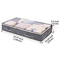 thumbnail image 3 of Organisateur de Rangement pour Textiles de Maison pour Couettes et Couvertures – Sacs de Rangement Pliables sous le Lit avec Fenêtre Transparente Poignées Renforcées Contenants Non Tissés à Fermeture Éclair Grande Capacité 1 Paquet, 3 of 8