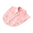 thumbnail image 2 of Maoww Women Simple Design Solid Color False Collar Girls Formal Fake Half Shirt Decorative Detachable Lapel Accessory Pink Point, 2 of 8