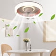 thumbnail image 3 of Ceiling Fans with Lights and Remote Clearance,360 °Moving Modern Ceiling Fans with Lights and Remote,Dimmable Low Profile Ceiling Fan,Flush Mount Bladeless Ceiling Fan for Bedroom Home Restaurant, 3 of 5