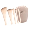 thumbnail image 2 of Ensemble d'Outils de Pinceaux de Maquillage 5 Pcs Produits de Beauté Multifonctionnels avec Boîte de Rangement Beige, 2 of 6