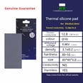 thumbnail image 3 of ODYSSEY Heat Dissipation Silicone Pad CPU/GPU Graphics Card Thermal Pad Motherboard Silicone Grease Pad Multi-Size 12.8W 120x20mm thickness 2.0mm, 3 of 6