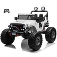 thumbnail image 1 of VOLTZ TOYS Lifted Monster Jeep Style 24V 2-Seater Kids Ride-On Off-Road Car Truck, 4WD Motorized Toy Vehicle with Parent Remote Control, Leather Seat, EVA Tires, White, 1 of 7