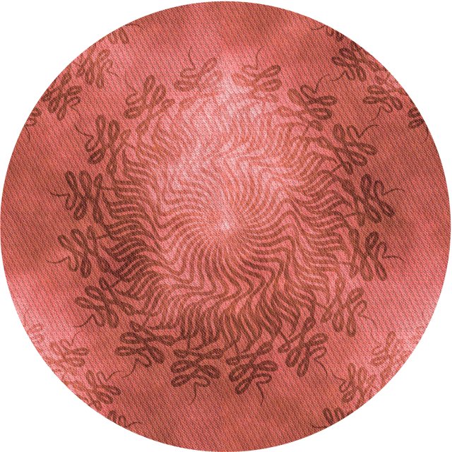 Ahgly Company Tapis d'Intérieur Lavable en Machine Carré Rouge Lave, 3 Pieds Carré