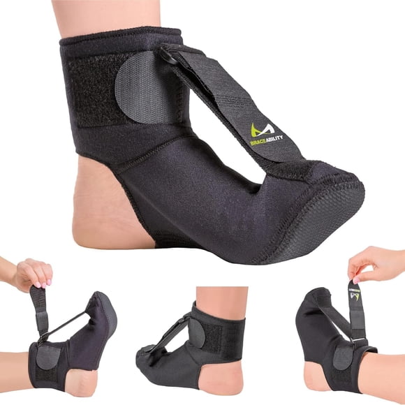 GHSDFBB Plantar Fasciitis Night Splint Sock-Soft Plantar Fascia Brace for Sleeping, Achilles Tendonitis, Foot Drop, Heel Pain-Plantar Fasciitis Relief Night Splint for Women and Men (Large)