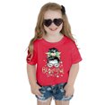 thumbnail image 4 of WEAIXIMIUNG T-Shirts à Col Montant pour Fille Enfant Filles Mignon Imprimé Graphique Col Rond Manches Courtes Tee Été Décontracté T-Shirt, 4 of 4