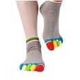 thumbnail image 3 of Split Toe Yoga Socks Breathable Sweat Socks Yoga Non-slip Five-finger Socks, 3 of 6