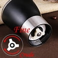 thumbnail image 4 of Manual Coffee Grinder, Hand Coffee Grinder with Ceramic Burr, Adjustable Coarse Medium Fine Settings, Compact Portable Hand Operated Coffee Bean Mill for Home, Office, Camping, 4 of 6