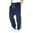 thumbnail image 1 of asjyhkr Sweatpants for Men Elastic Waist Drawstring Side Striped Jogger Casual Solid Color Running Gym Workout Pants with Pockets, 1 of 3