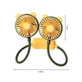 thumbnail image 4 of Iumwxz Portable Fan Neck Hanging Fan Portable Fan Usb Rechargeable Battery Mini Handheld Personal Wearable Hand 360 Degree Rotation Fan for Office Household Travel Room Outdo Green Reduced Price, 4 of 6