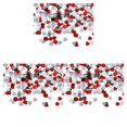 thumbnail image 2 of Langgg Paper Scraps Mini Heart Shape Wedding Accessory Plastic Material Confetti Tabletop Ornament for Valentine's Day red silver10mm 3Set, 2 of 6