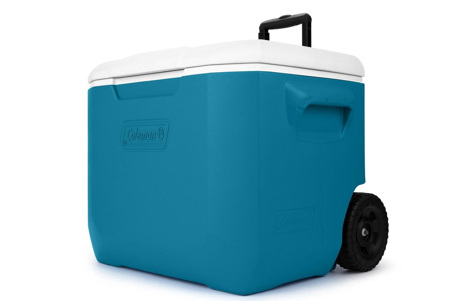 Coleman Chiller 60-Quart Cooler With Wheels, Ocean Blue