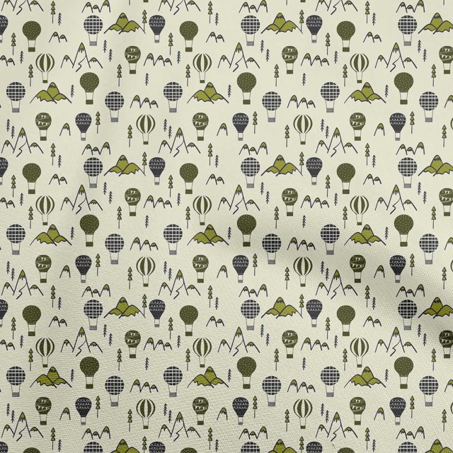 oneOone Polyester Spandex Light Green Fabric Kids Sewing Craft Projects Fabric Prints By Yard 56 Inch Wide