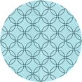 thumbnail image 1 of Ahgly Company Tapis d'Intérieur Ronds Transitionnels Lavables à la Machine, Bleu Électrique, 4 Pieds Rond, 1 of 7