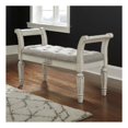 thumbnail image 2 of Ashley Realyn Tufted Bench with Scrolled Arm in Antique White, 2 of 8