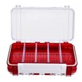 thumbnail image 2 of Miangastore Boîte d'Équipement de Pêche Imperméable à Double Couche Boîte d'Appâts de Pêche Boîte de Rangement pour Hameçons et Appâts Accessoires de Pêche de Plein Air (Rouge), 2 of 8